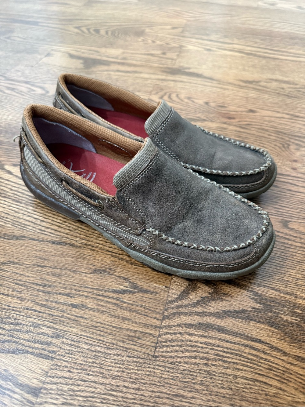 Women’s Twisted X Casual Leather Slip-On Driving Mocs size 8 loafer western